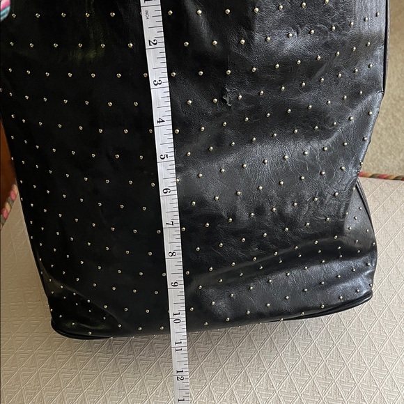 Anne Klein Black Studded Shoulder Bag - Picture 12 of 13